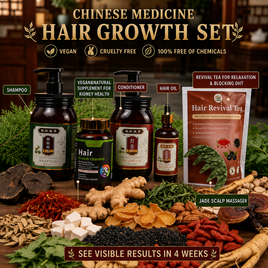 Chinese Medicine 6-Product Hair Revival Set.